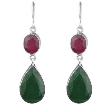 edelsteen sieraden zilver hanger oorbellen  028
